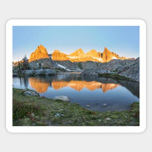 Minaret Lake in the morning Sticker